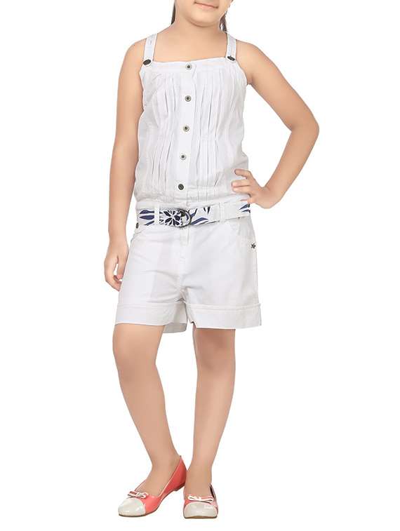 white cotton playsuit