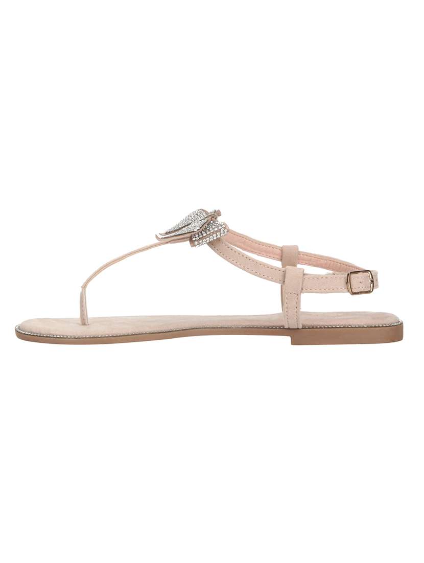 nude ankle strap sandals - 14427039 -  Standard Image - 2