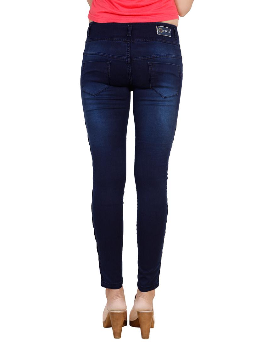dark blue denim jeans - 14432314 - Standard Image - 2