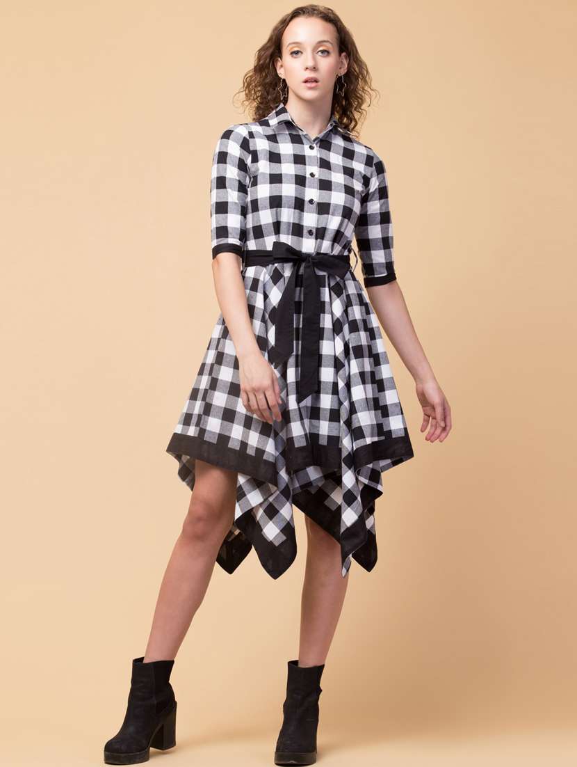 women's asymmetric color block dress - 14432710 - Zoom Image - 0