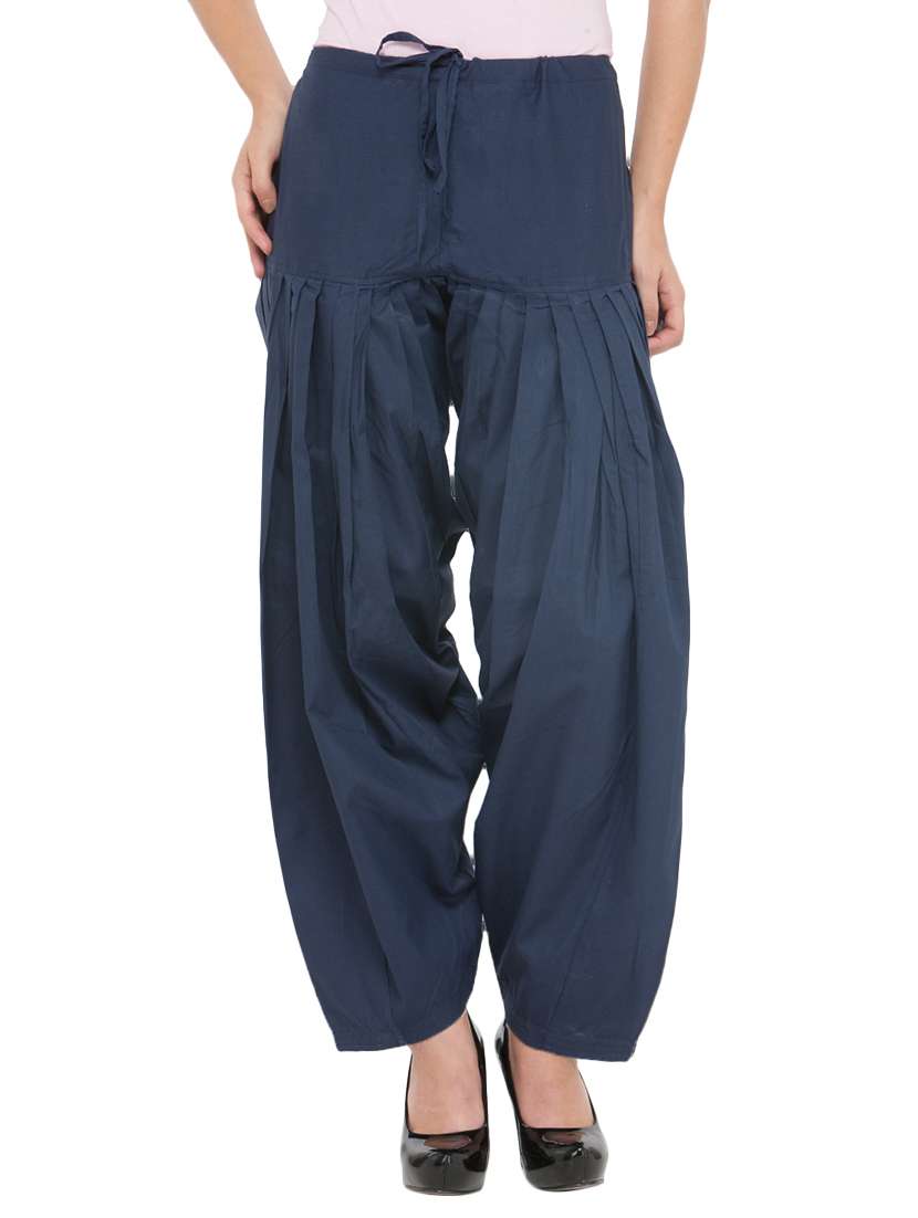 blue solid patiyala salwar