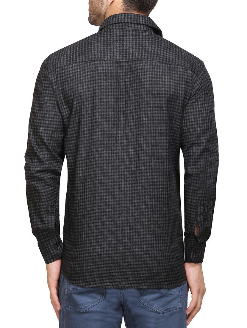 black cotton casual shirt - 14435308 - Standard Image - 2