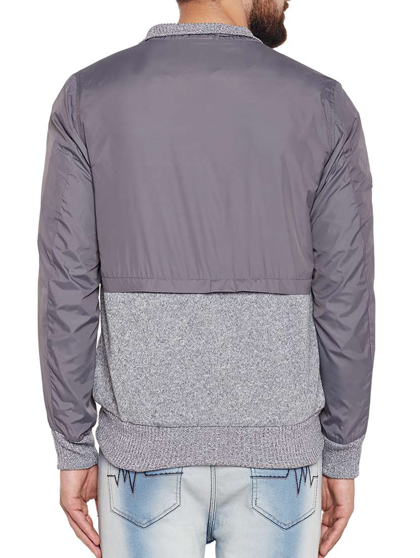 grey polyester casual jacket - 14436812 -  Standard Image - 2