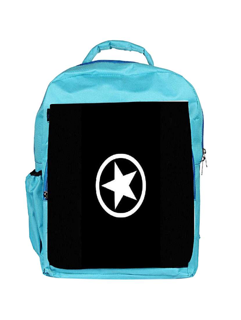 blue canvas bag