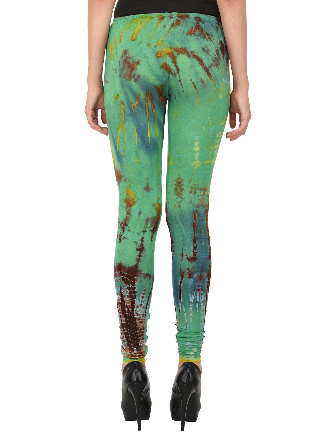 green printed legging - 14439837 - Standard Image - 2
