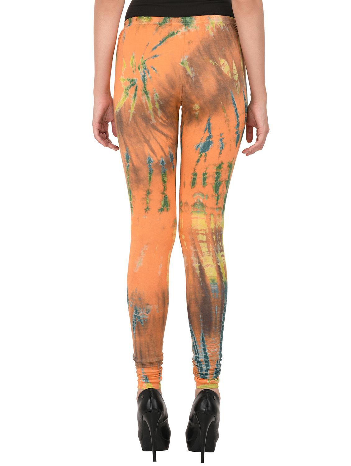 orange printed legging - 14439841 - Standard Image - 2