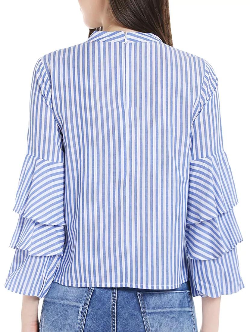 blue striped top - 14446701 - Standard Image - 2