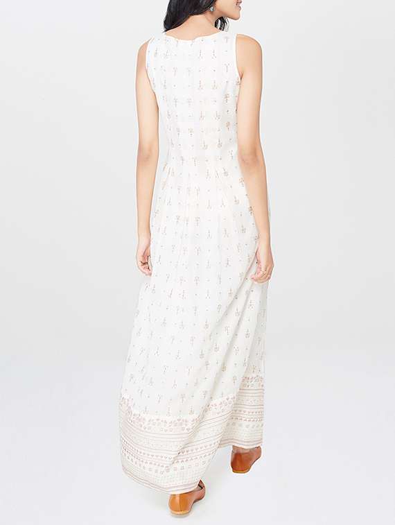 chinese dress ladies Deme by Gabriella Maria White Maxi Dress