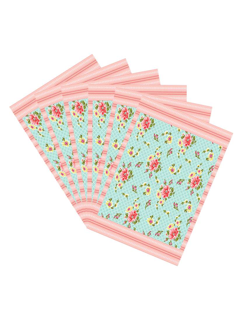 printed polyester set of 6 placemat