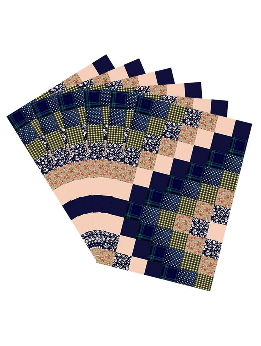 printed polyester set of 6 placemat