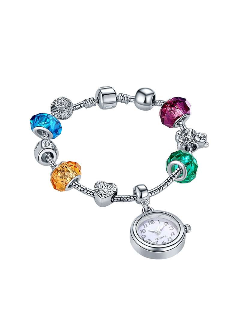 multi colored metal links bracelet