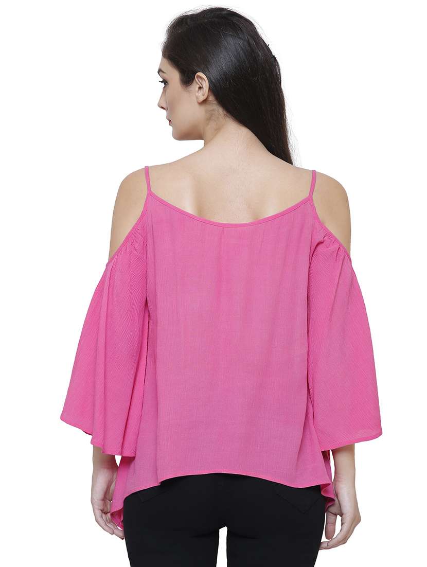 pink rayon casual top - 14477742 -  Standard Image - 2