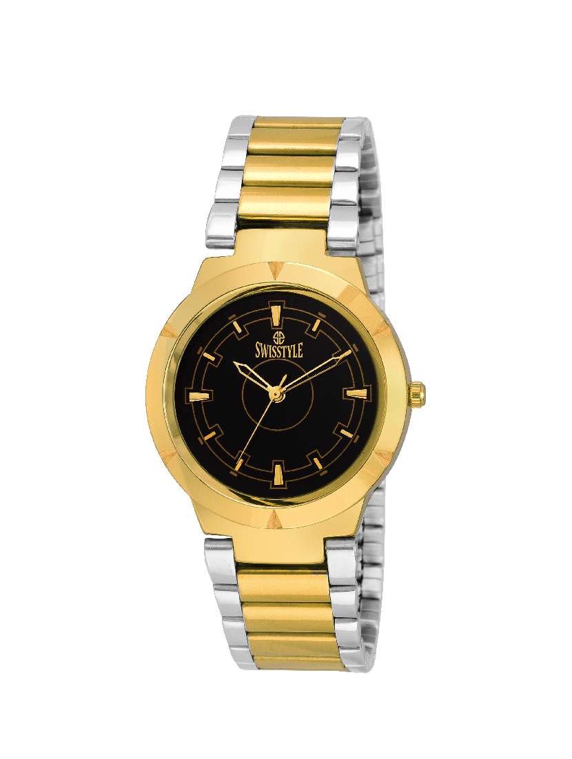swisstyle anolog black dial men's watch