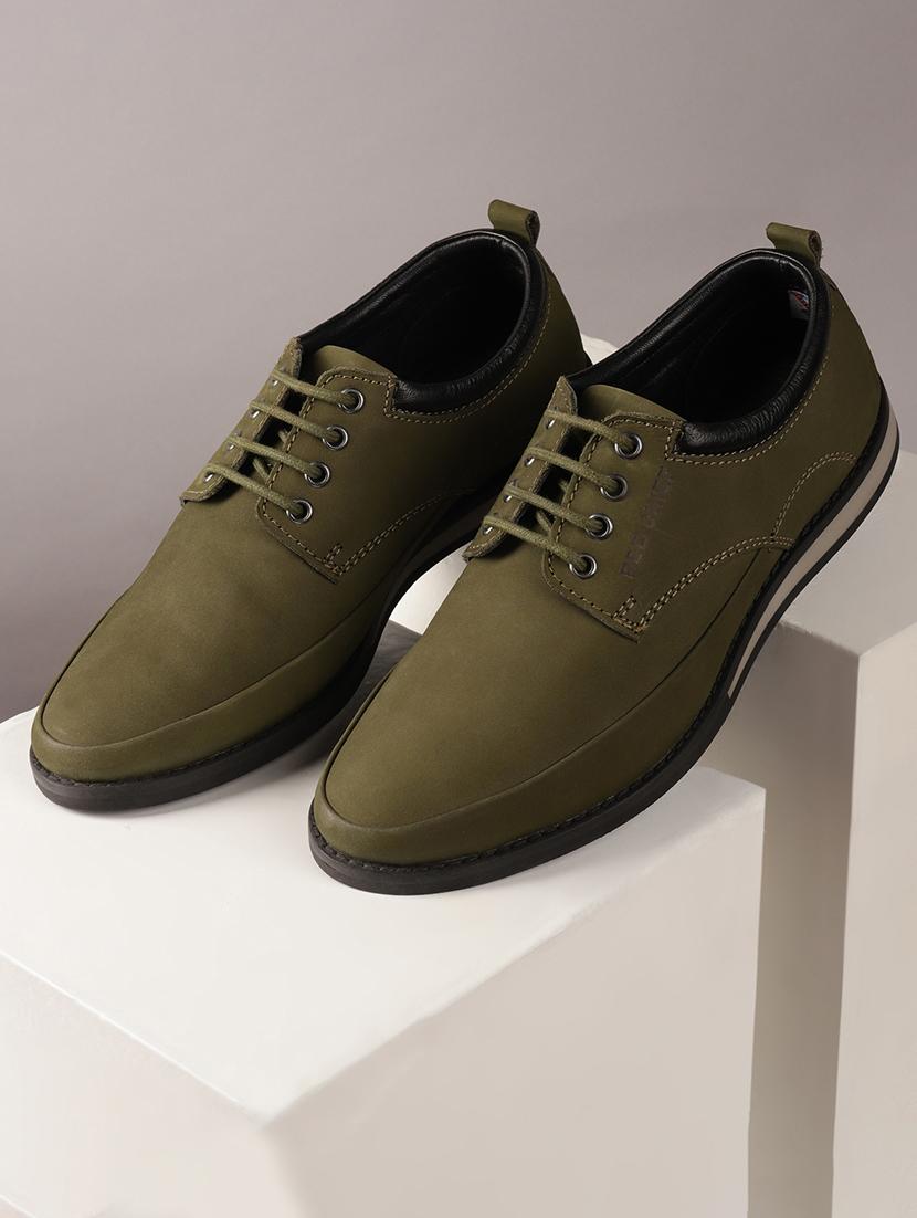 green slipons shoes