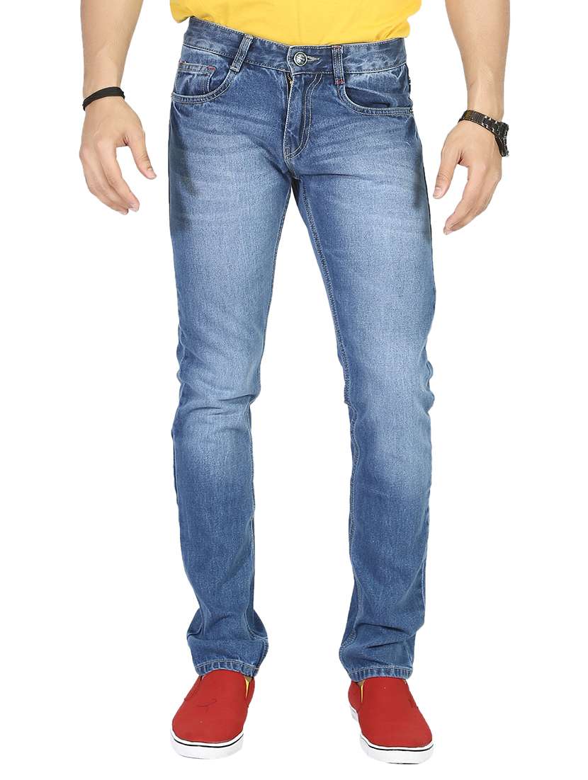mens slim fit plain jeans