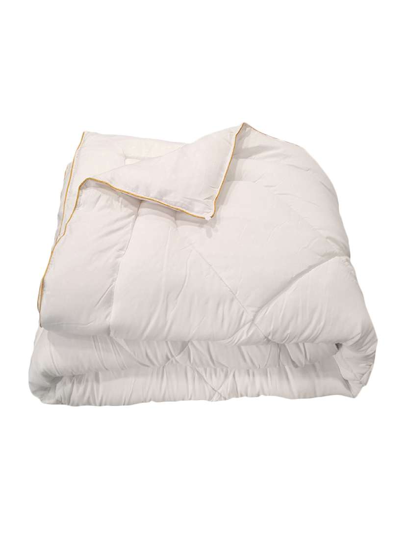 luxury super microfiber single white comforter(350 gsm)