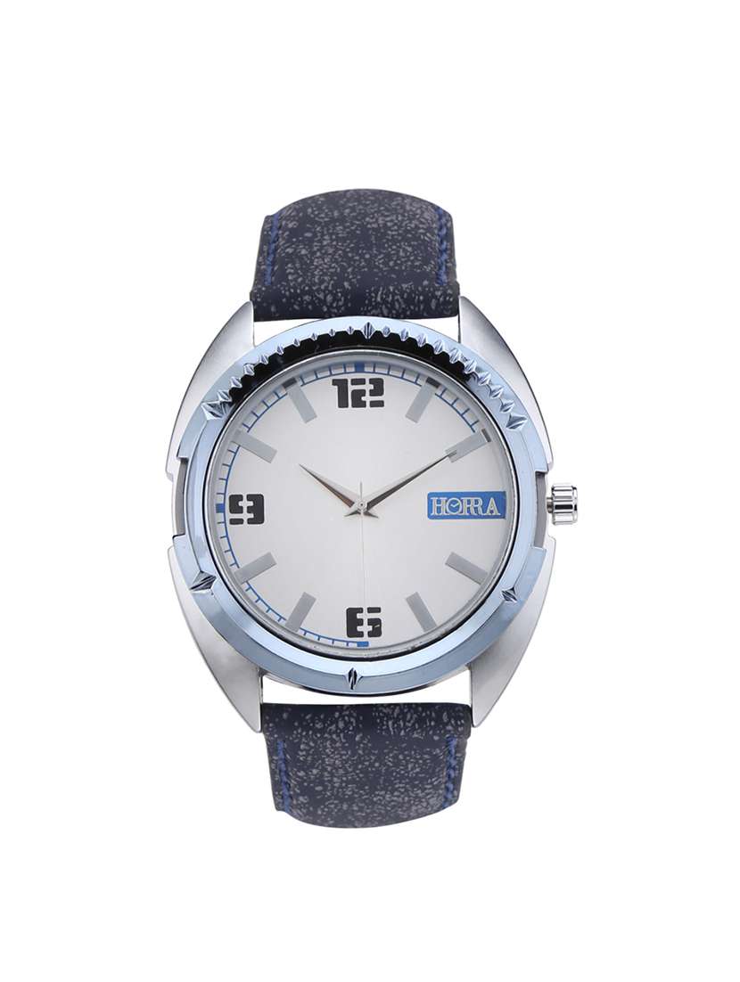 horra hr717mls83 eco series white dial analog watches for men