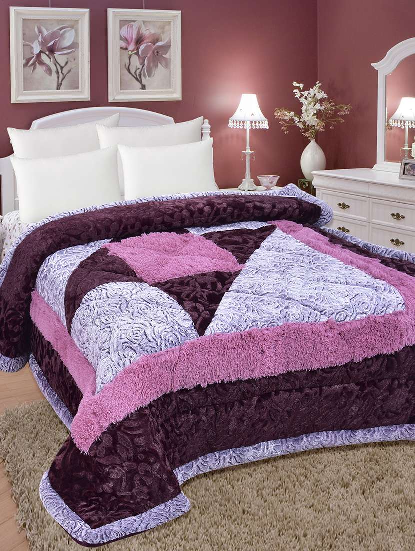velvet modern style fibre winter quilt