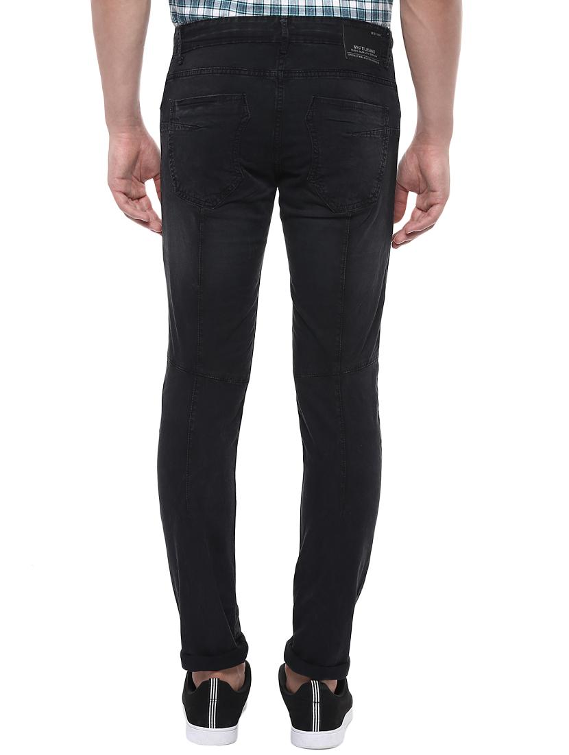 black cotton plain jeans - 14504555 - Standard Image - 2