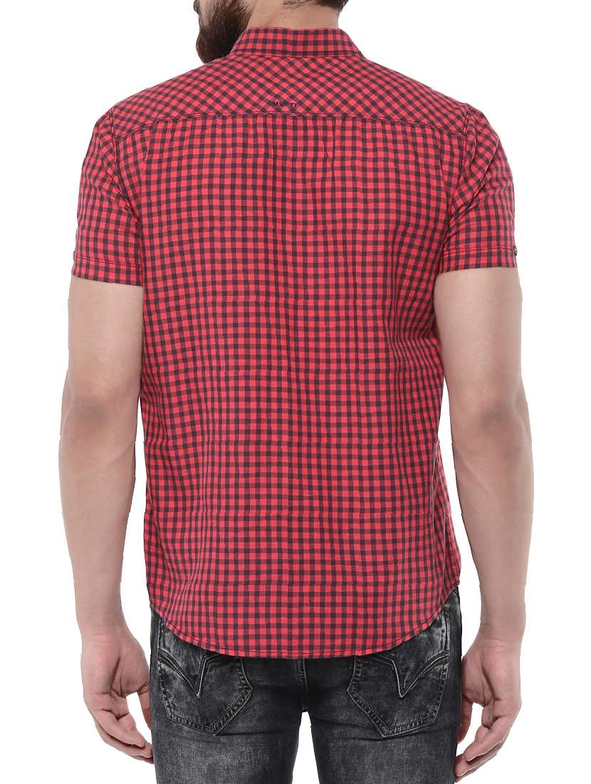 pink cotton casual shirt - 14504729 - Standard Image - 2