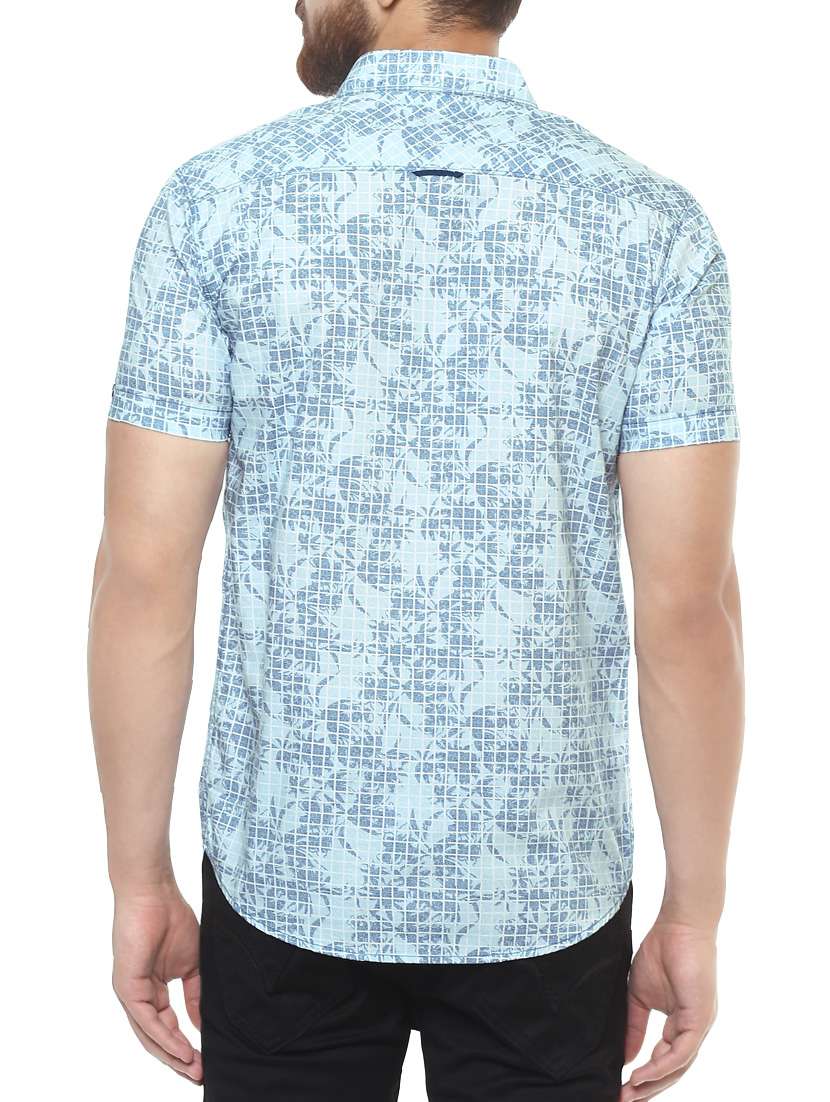 blue cotton casual shirt - 14504751 -  Standard Image - 2