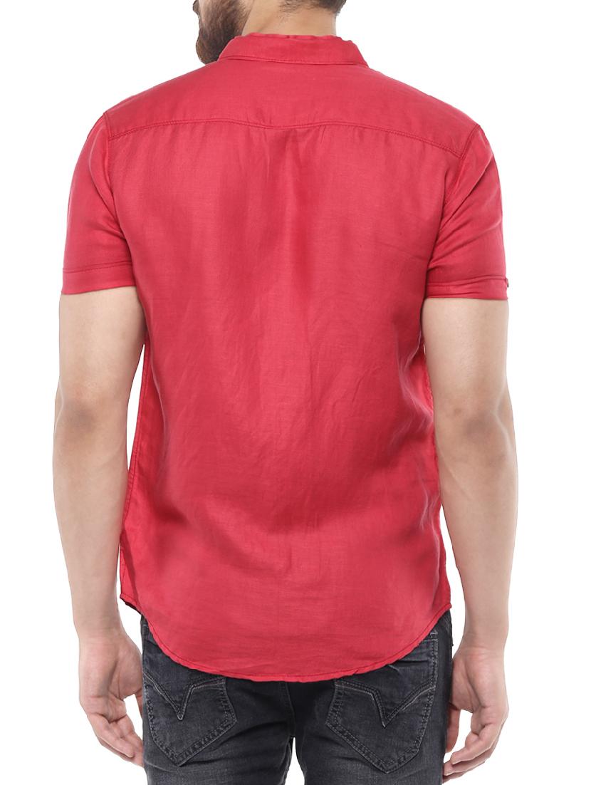pink cotton casual shirt - 14504787 - Standard Image - 2