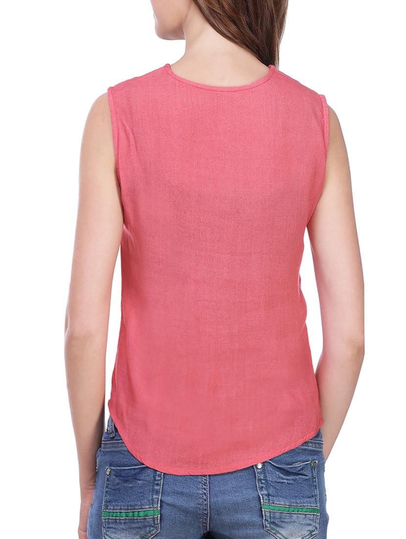 sleeveless contrast lace top - 14511612 - Standard Image - 2