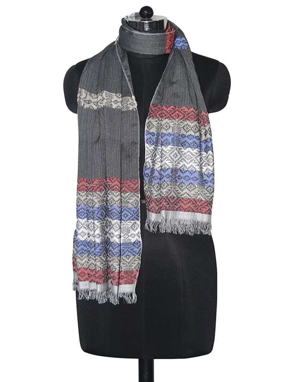 grey viscose stole