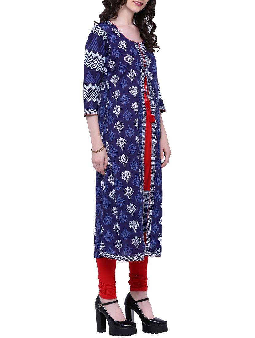 women's layered kurta - 14518617 -  Standard Image - 2