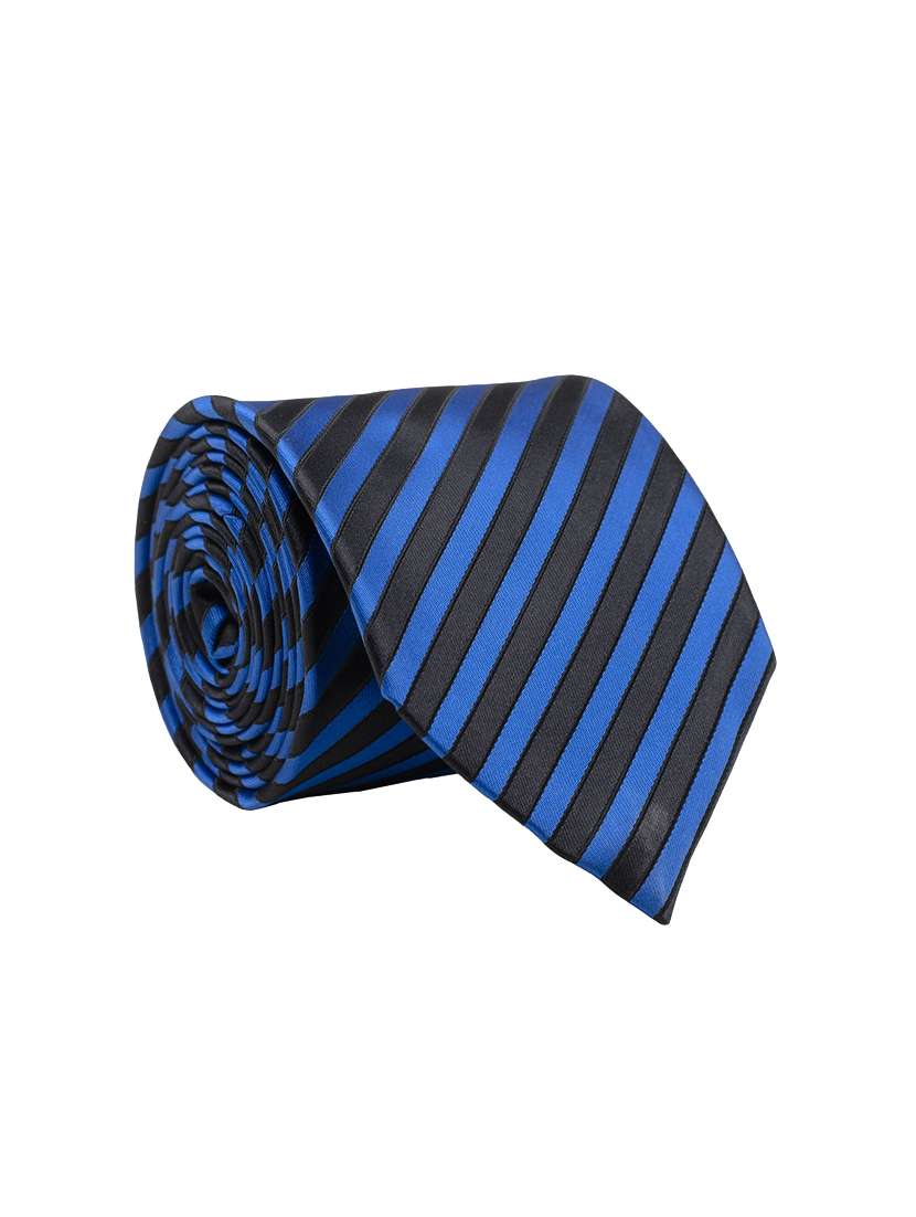 blue micro fibre tie