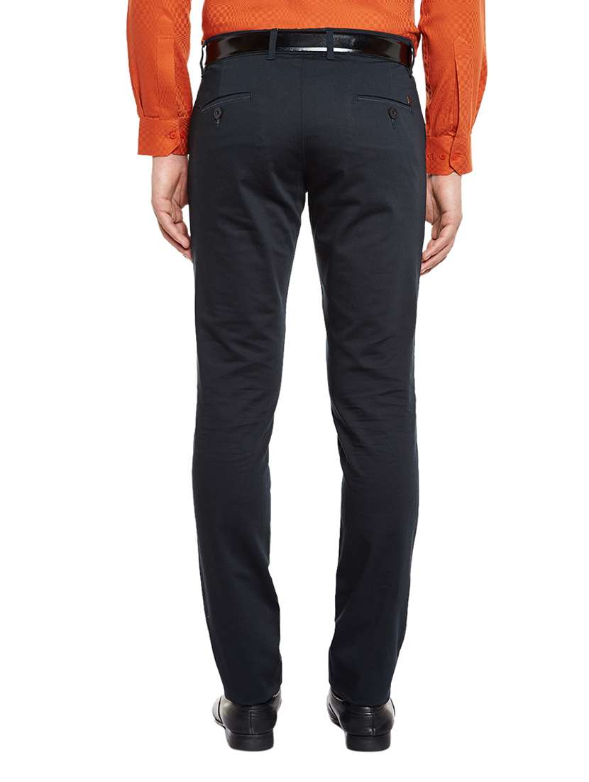navy blue cotton chinos casual trousers - 14559832 -  Standard Image - 2
