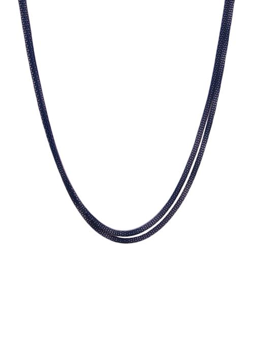blue metal chain necklace - 14561130 - Standard Image - 0