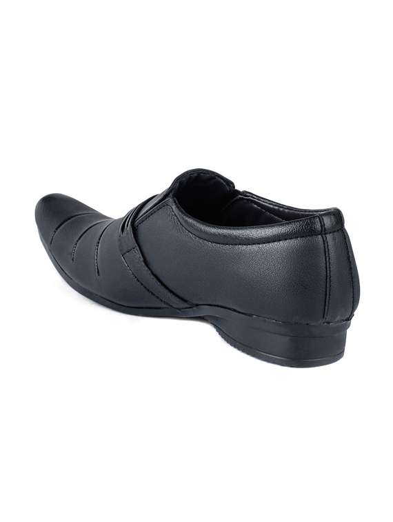 black leatherette formal slip on - 14561830 - Standard Image - 2
