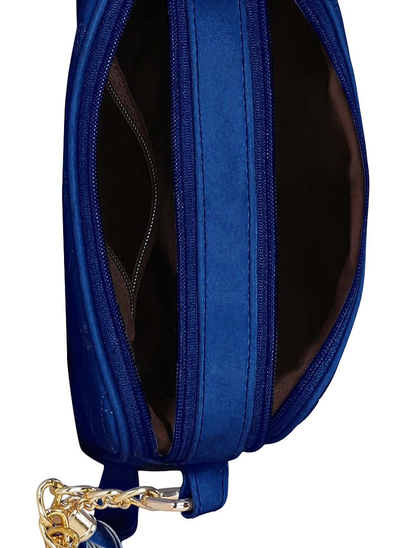 blue leatherette regular sling bag - 14562559 - Standard Image - 2