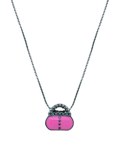 pink metal pendant - 14564199 - Standard Image - 0