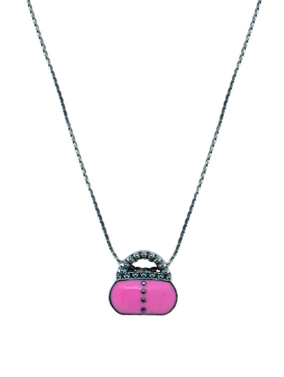 pink metal pendant - 14564199 - Zoom Image - 0