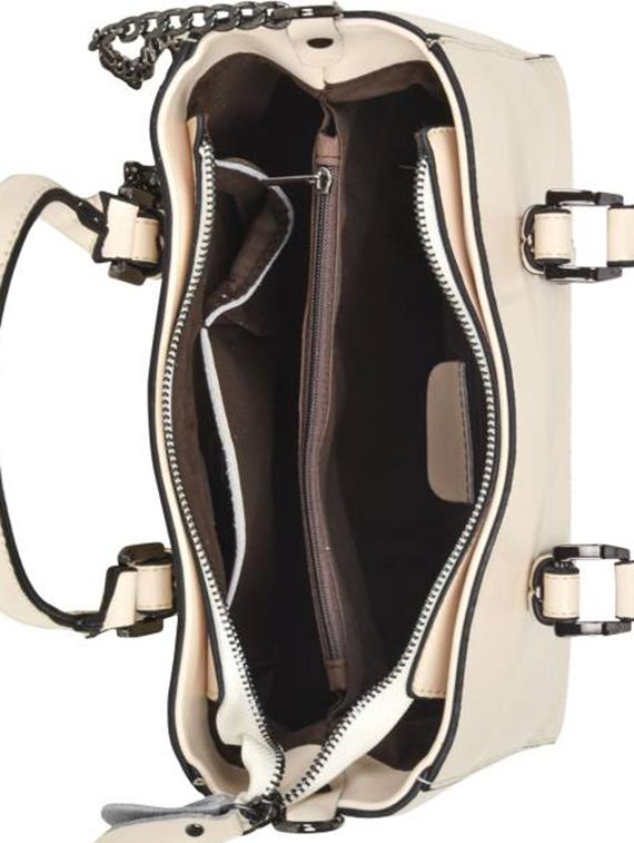beige leatherette handbag - 14566676 - Standard Image - 2