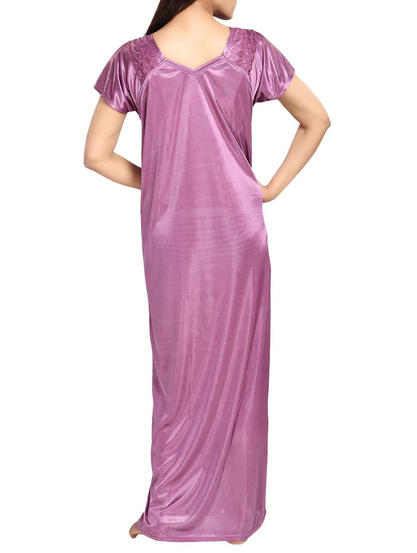 purple nightwear gown - 14574181 -  Standard Image - 2