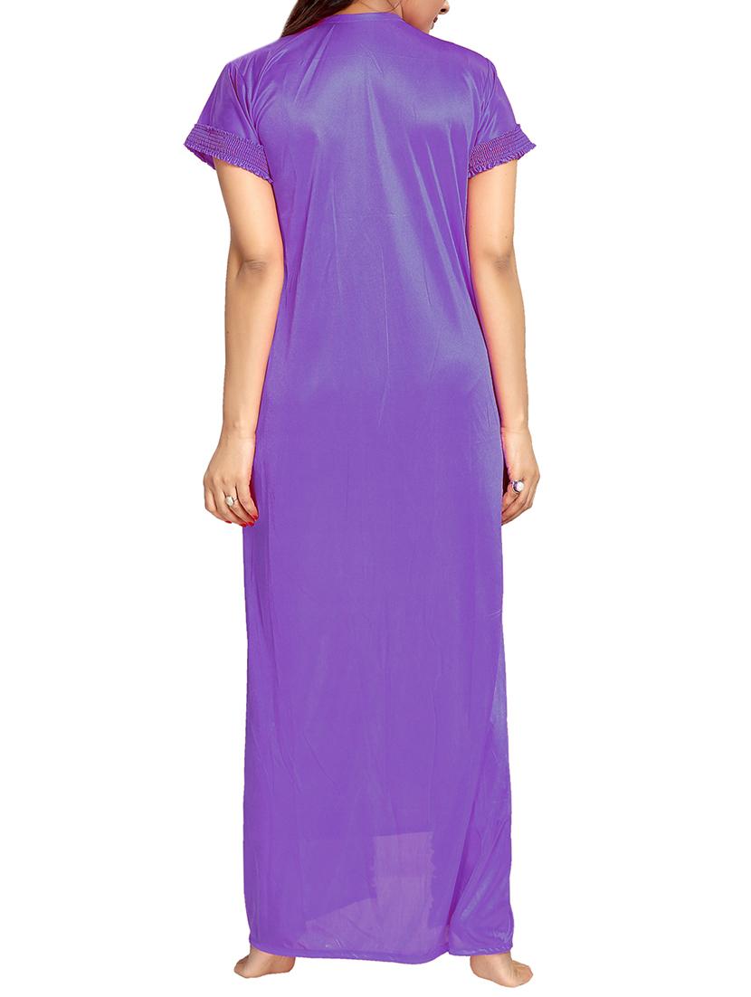 purple satin nightwear set - 14574195 - Standard Image - 2