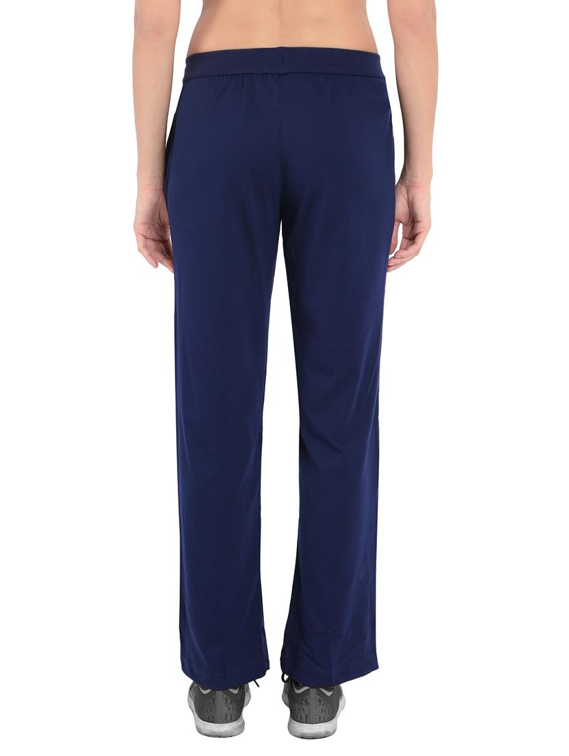 navy blue cotton track pants - 14574511 - Standard Image - 2