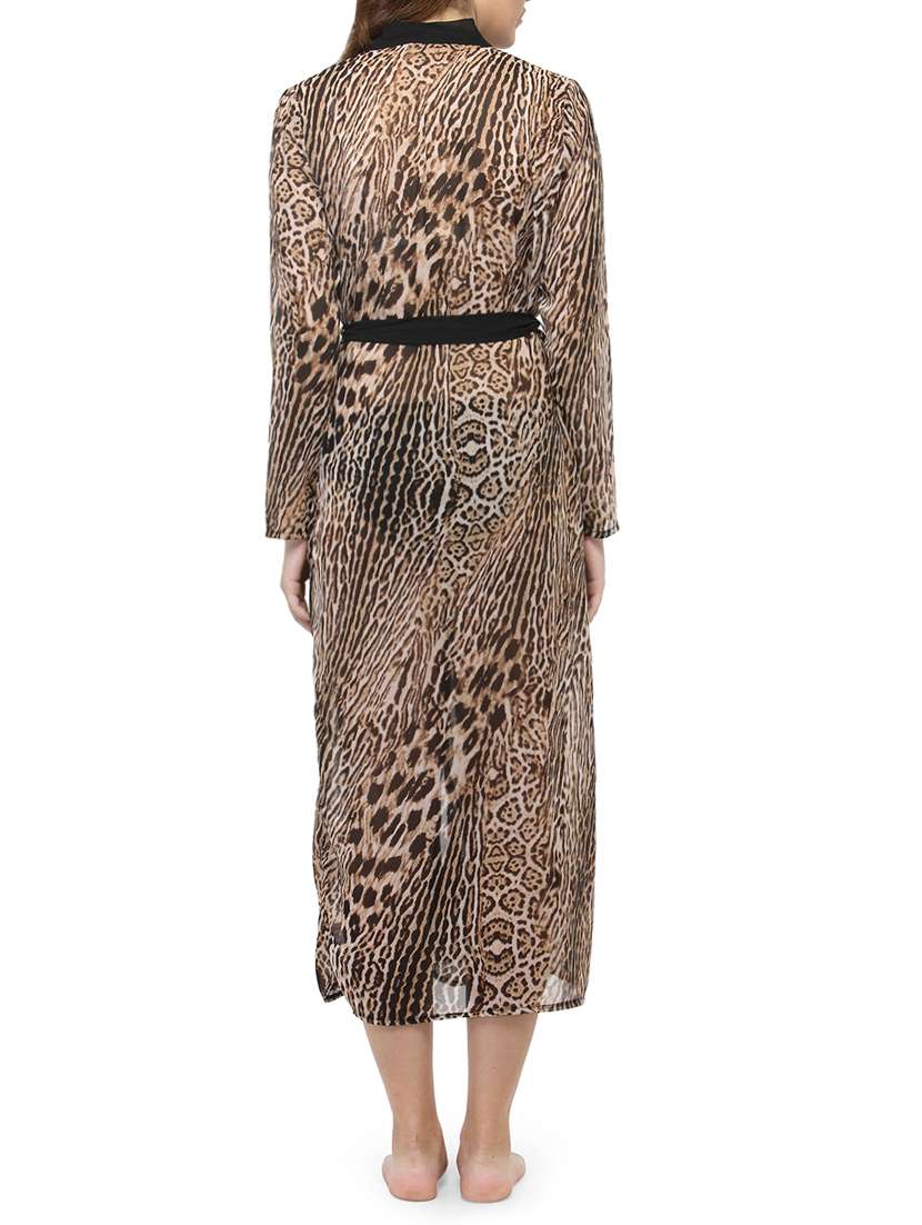 brown printed sleepwear robe - 14578416 -  Standard Image - 2