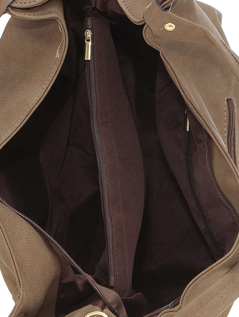 brown leatherette handbag - 14584185 -  Standard Image - 2