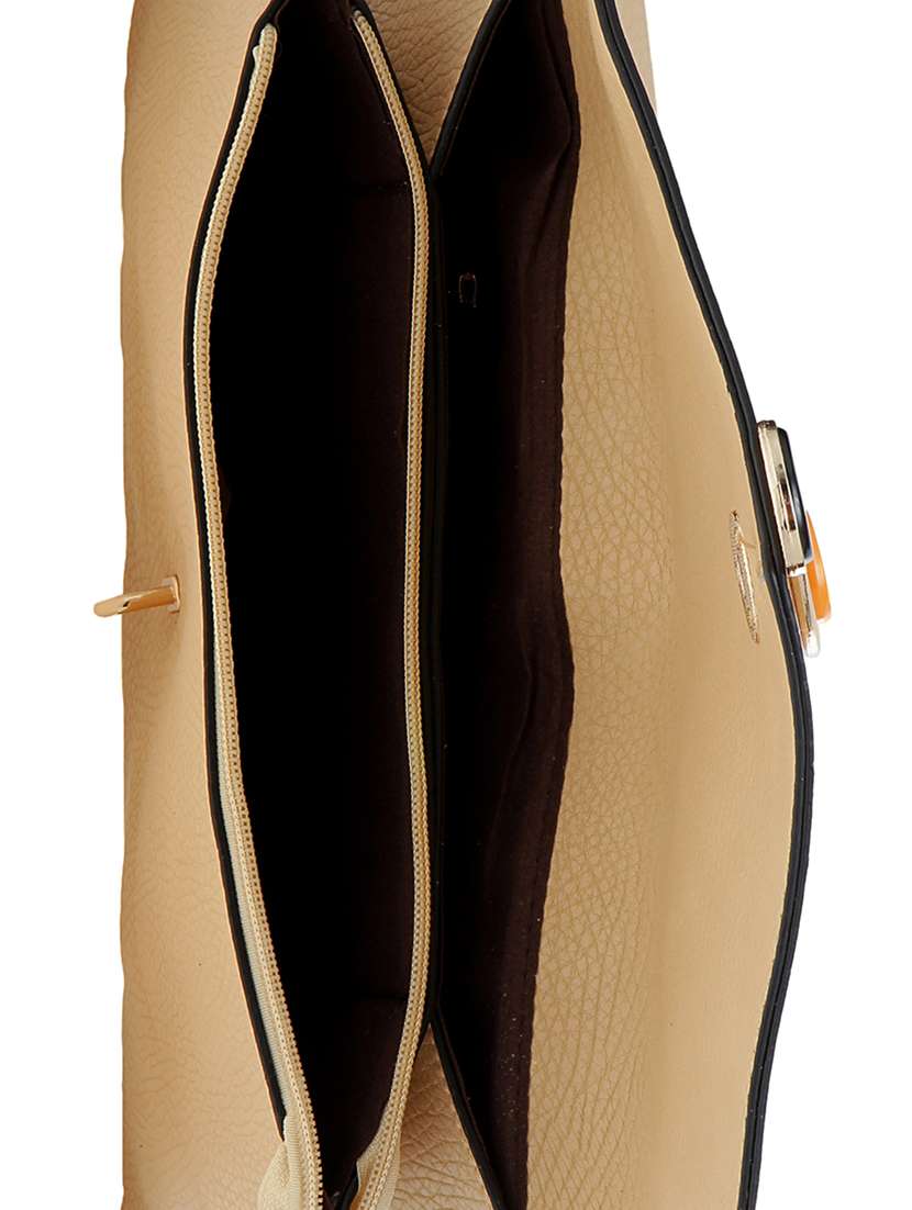 beige leatherette  regular sling bag - 14584201 -  Standard Image - 2