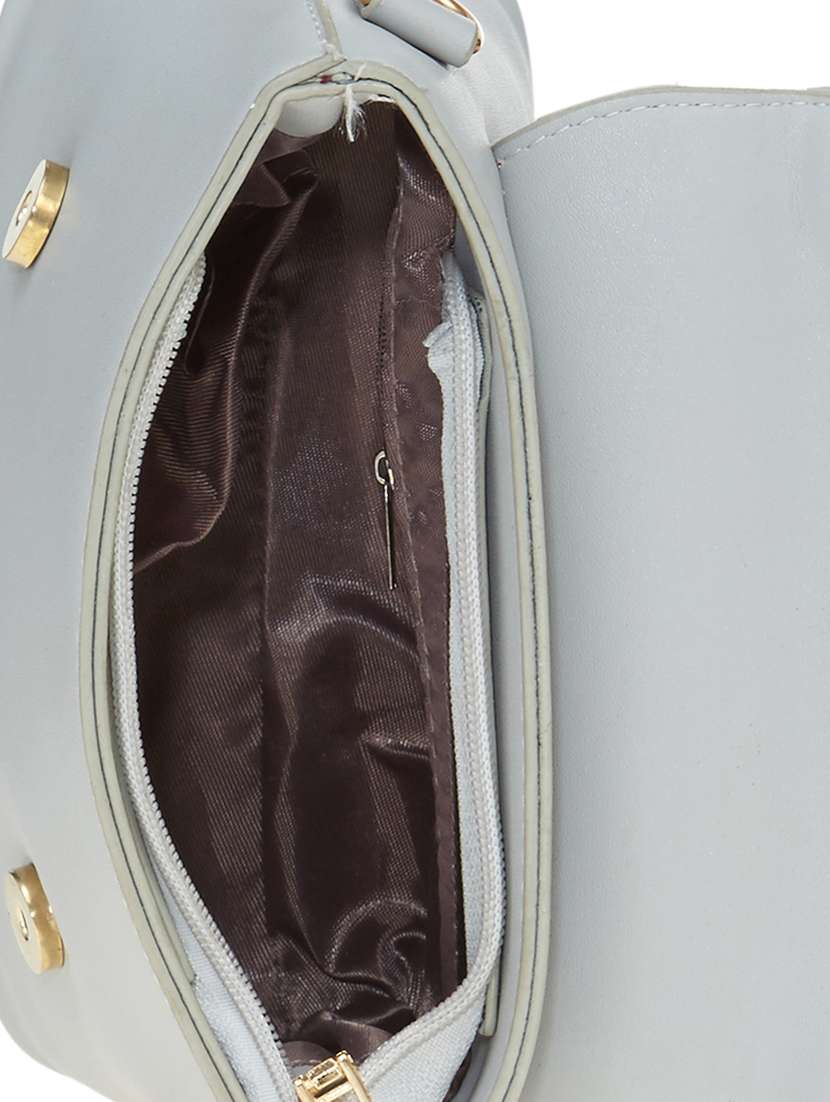 grey leatherette sling bag - 14584207 -  Standard Image - 2