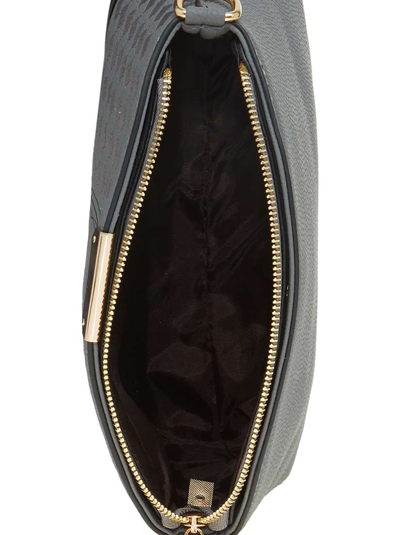 grey leatherette regular sling bag - 14584216 -  Standard Image - 2