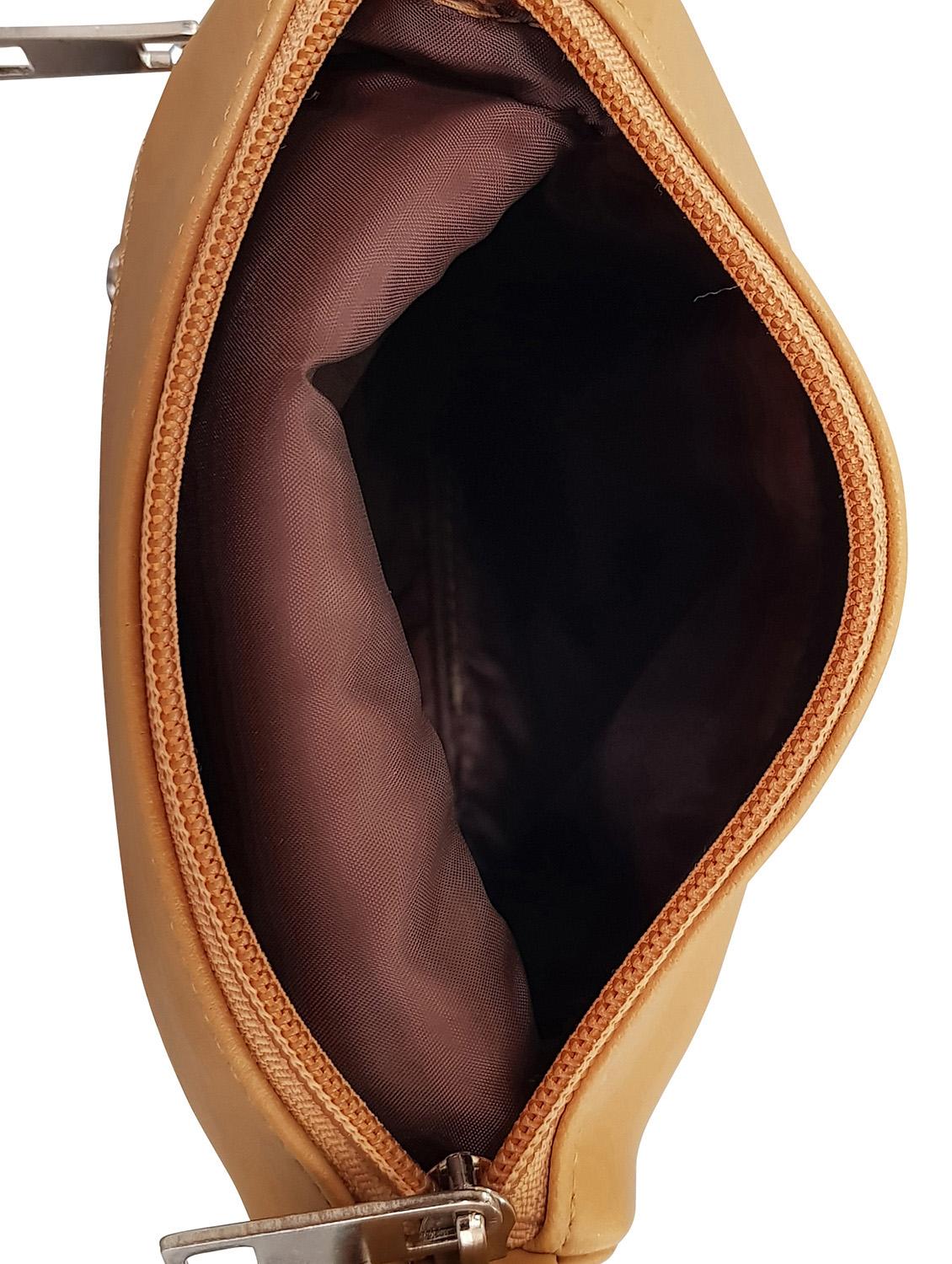 beige leatherette regular sling bag - 14585422 - Standard Image - 2