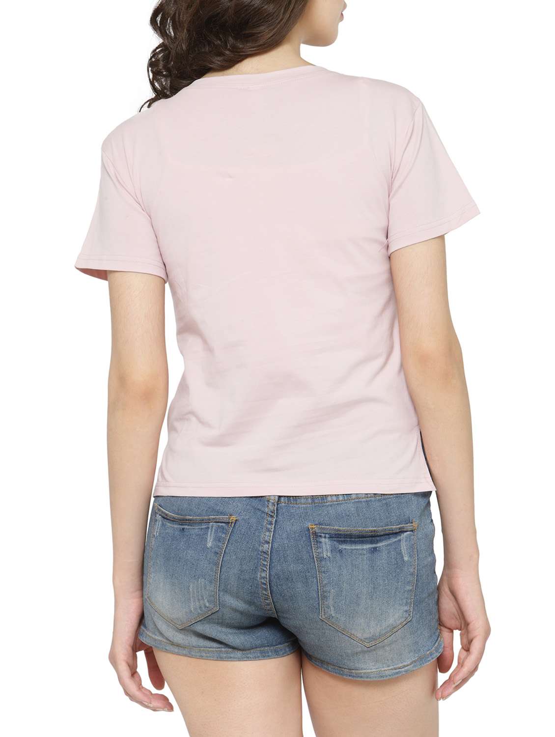 women's front print round neck t-shirt - 14590137 -  Standard Image - 2