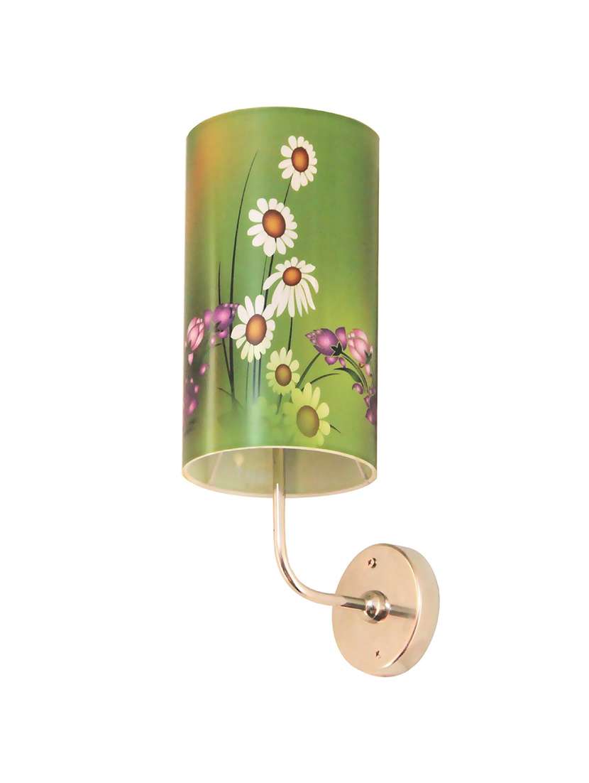 handmade plastic with colored sheet crafted sceneted wall sconce lamp