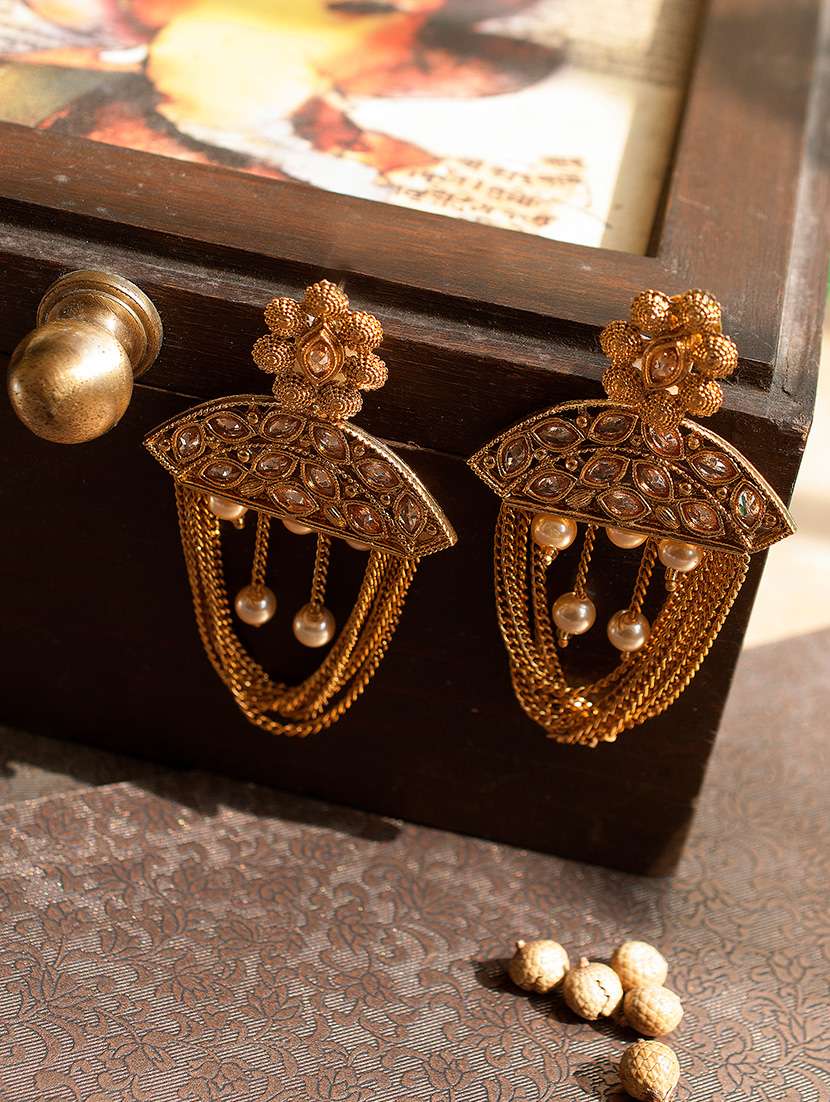 gold tone earrings