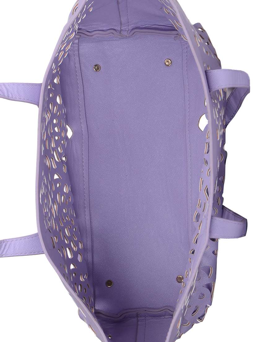 purple leatherette regular handbag - 14605803 -  Standard Image - 2